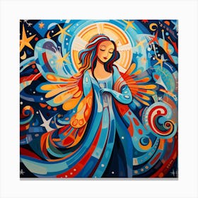 Angel In The Sky Canvas Print