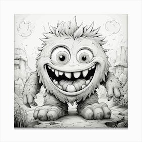 Monster Illustration 1 Canvas Print