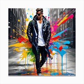 Splatter Paint 1 Canvas Print