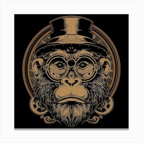 Steampunk Monkey 38 Canvas Print