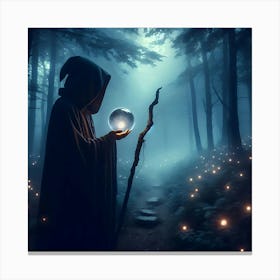 Wizard In The Forest Canvas Print