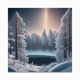Winter Forest 6 Canvas Print