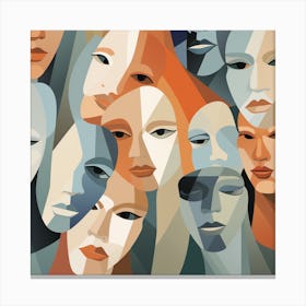 Portrait Of A Group Of People Canvas Print