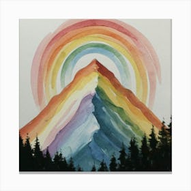 Rainbow Mountain Canvas Print