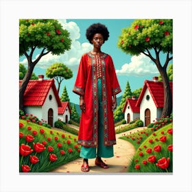 Afro-American Woman 1 Leinwandbild