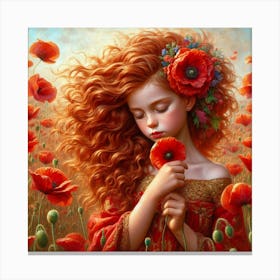 Poppy Girl Canvas Print