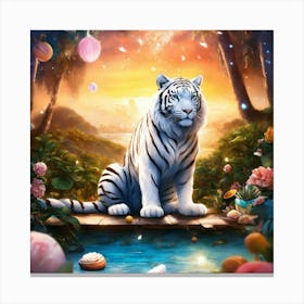 White Tiger 1 Canvas Print