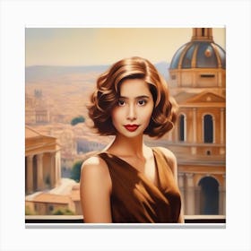 Portrait Of Legendary actress Himanee Bhatia 1 Canvas Print