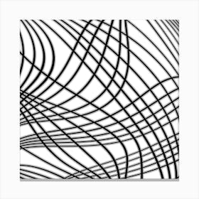 Abstract Wavy Lines 5 Canvas Print