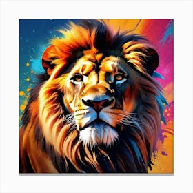 Lion Painting 78 Canvas Print