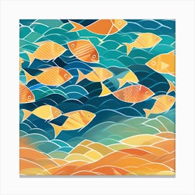 Fishes In The Sea 6 Canvas Print
