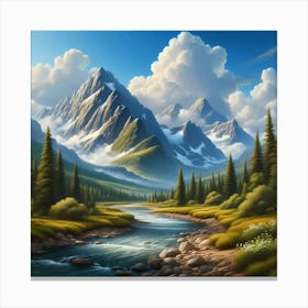 Mountain Stream 8 Canvas Print