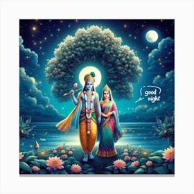 Lord Krishna 1 Canvas Print