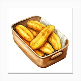 Fried Yams Canvas Print