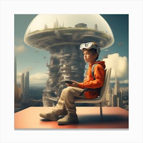 Futuristic City 252 Canvas Print