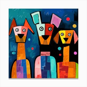 Three Dogs 1 Canvas Print