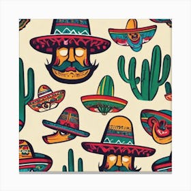 Mexican Pattern 4 Canvas Print