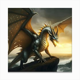 Rise Of The Silver Dragons 001 Canvas Print