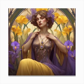 Iris in the Spring Canvas Print