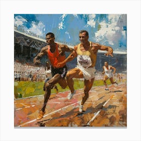 Olympic Runners 1 Canvas Print