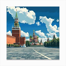 Red Square Moscow Kremlin 3 Canvas Print