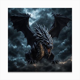 Dragon In The Sky Canvas Print