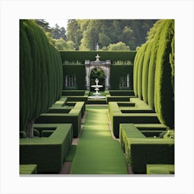 formal hedges Canvas Print