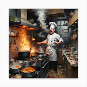 Chaotic Kitchen Canvas Print