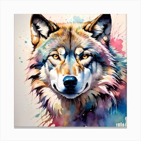 Wolf Painting Canvas Print