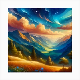 Landscape Painting 182 Canvas Print