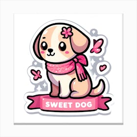 Sweet Dog Canvas Print