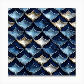 Blue And Gold Mosaic Tile Toile