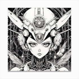 Robot Girl 6 Canvas Print