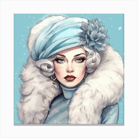 Winter Girl Canvas Print