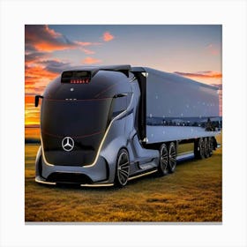 Mercedes Benz Concept Truck Canvas Print