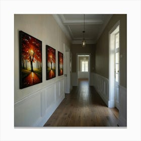 Hallway Stock Videos & Royalty-Free Footage 9 Canvas Print