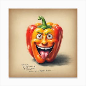 Happy Pepper 3 Canvas Print