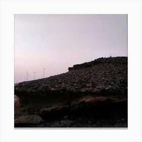 Wind Turbines At Dusk Canvas Print