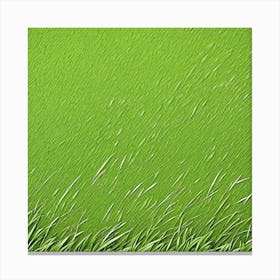 Grass In The Rain Canvas Print