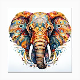 Elephant Series Artjuice By Csaba Fikker 039 Canvas Print