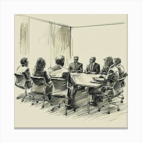 Business Meeting 8 Canvas Print