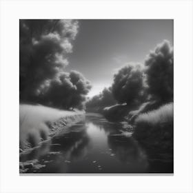 Black And White Infrared Photography 1 Canvas Print