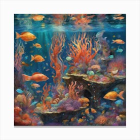 Under The Sea 5 Canvas Print