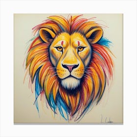 Lion Head 9 Canvas Print