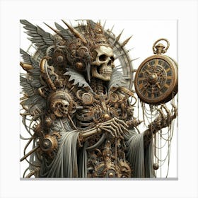 Steampunk Skeleton Canvas Print