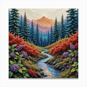 Mountain Stream Canvas Print