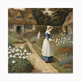 Mistress Mary's garden Canvas Print