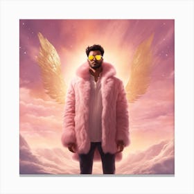 Guy in Pink Coat Canvas Print