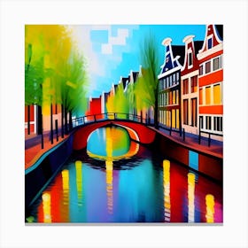 Amsterdam Painting Canvas Print