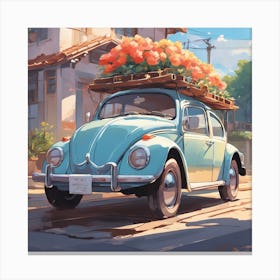Peace, Love, and Beetles: Cruisin' for Two Canvas Print